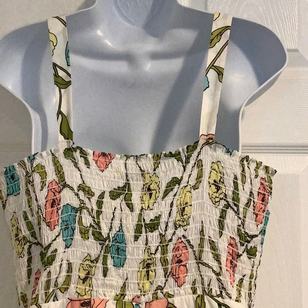 LAUNDRY by SHELLI SEGAL 100% Cotton Cottagecore Summer Wedding Guest Dress 6 - Picture 5 of 10